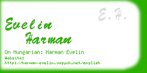 evelin harman business card